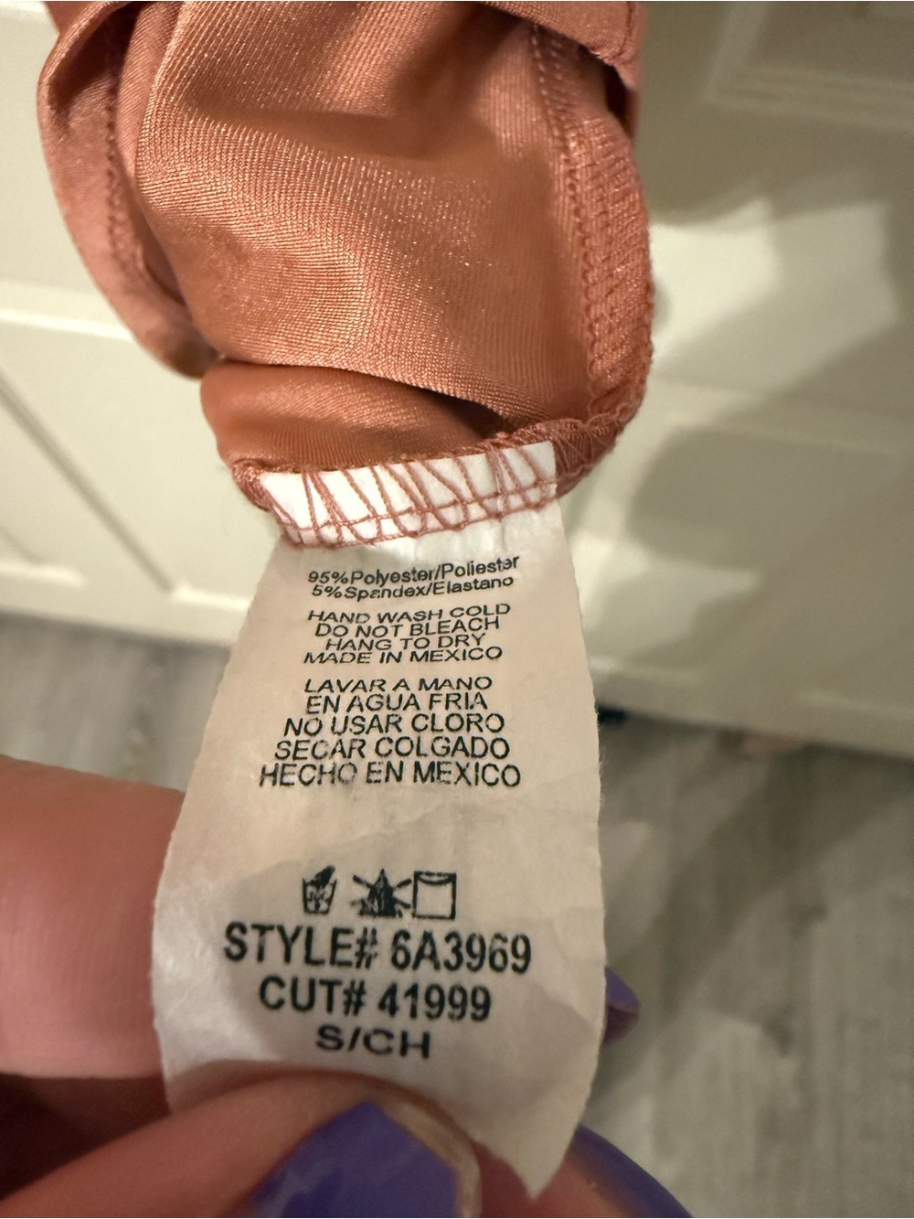Asymmetrical Cutout Bodycon Dress in Terracotta Pink - Picture 5 of 6